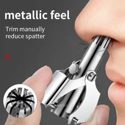 Nose Hair Ear Trimmer For Men Stainless Steel Manual Washable Portable Tondeuse Nez hair remover Nose Vibrissa Razor Shaver