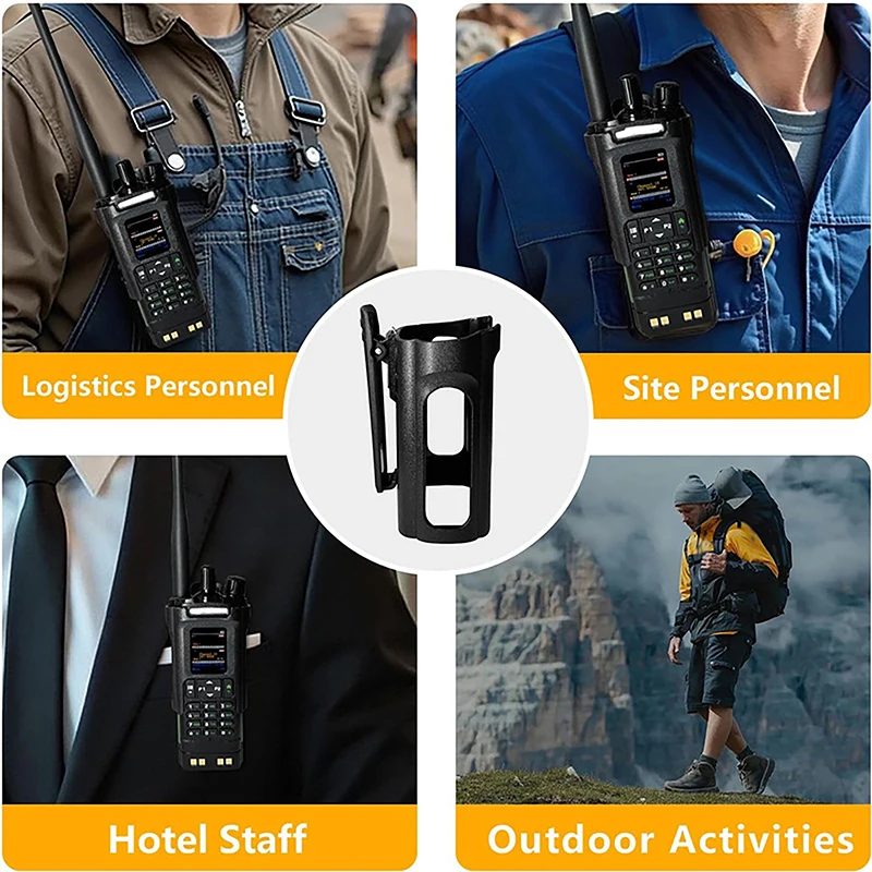 1PC For DM32 Two Way Ham Radio Original UV-32 DM-32 Walkie Talkie Belt Clip Hoster Case UV32 Belt Holster Belt Holder Case