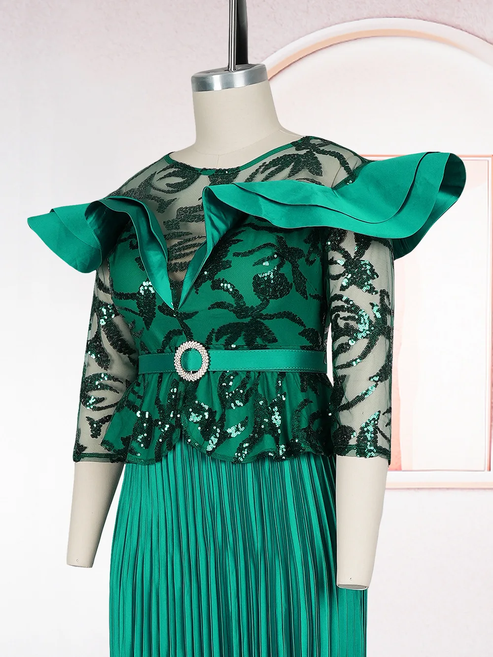 Robes élégantes à manches longues pour femmes, robe de soirée de mariage, vêtements d'anniversaire, d'automne et d'hiver, de luxe, à paillettes, Maxi, 2025