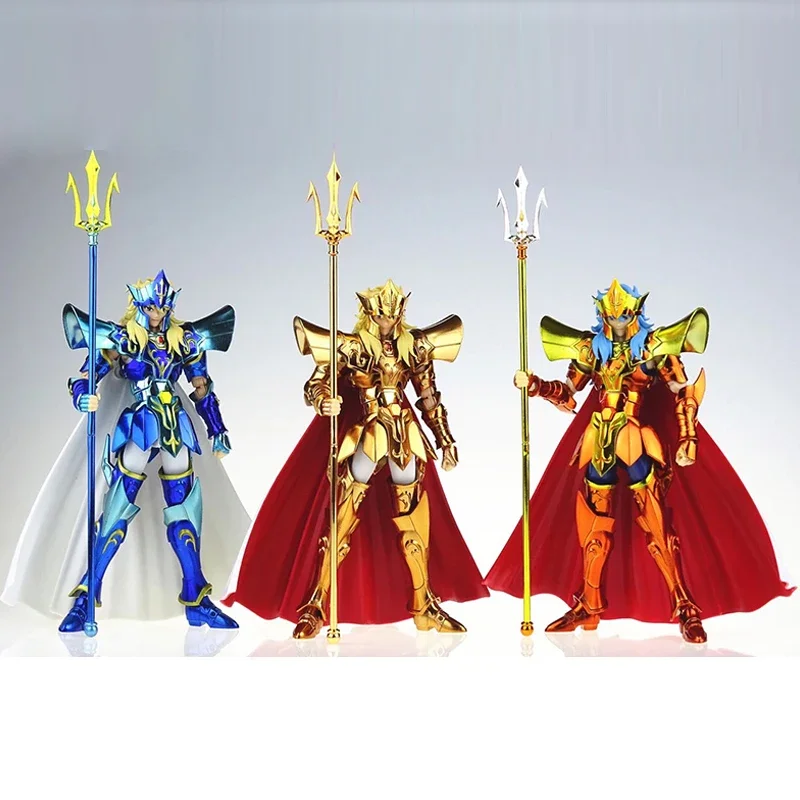 In Stock JM.MST Saint Seiya Myth Cloth EXM/EX Metal Poseidon Sea Emperor with Casual Wear Knights of the Zodiac Action Figure