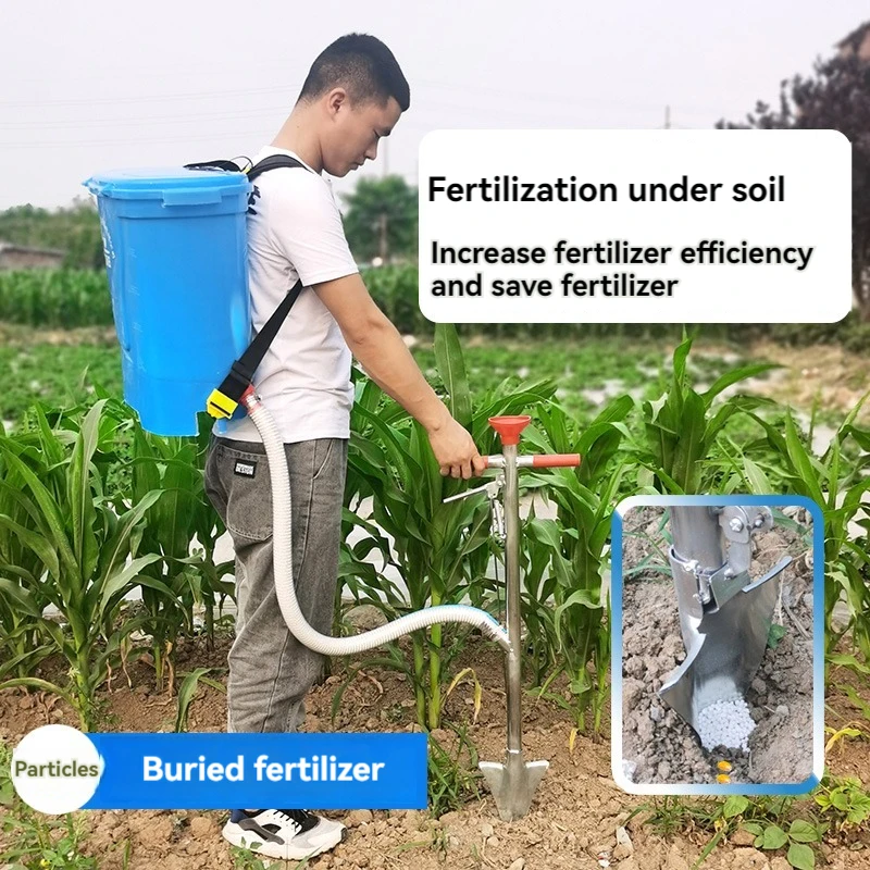 Agricultural Fertilizer Applicator Corn Fertilization Artifact Manual Fertilizer Tool Top Dressing Machine Seed On-Demand