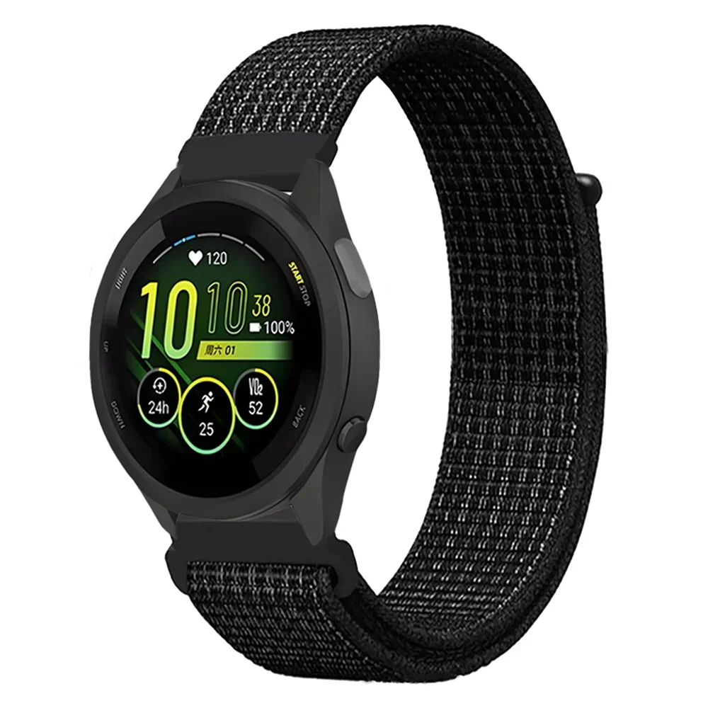 20mm 22mm Nylon Strap For Garmin Forerunner 165 55 965 265 255 955 Braided Wristband For Garmin Venu 3 2/Active 5/Vivoactive 5 4