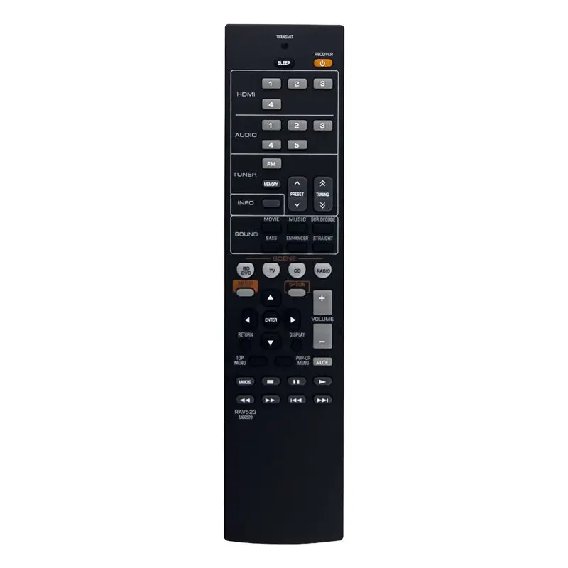 AY14 -RAV523 ZJ66520 Replace Remote Control For Yamaha Cinema Amplifier Receiver RX-V571 HTR-3065 RX-V377BL YHT-1810