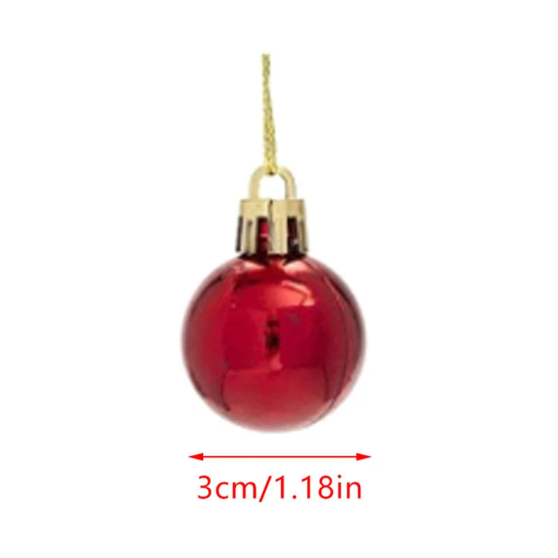 24pcs Christmas Ball Ornaments Christmas Decor Hanging Ornaments Home Decorations For Xmas Tree Balls