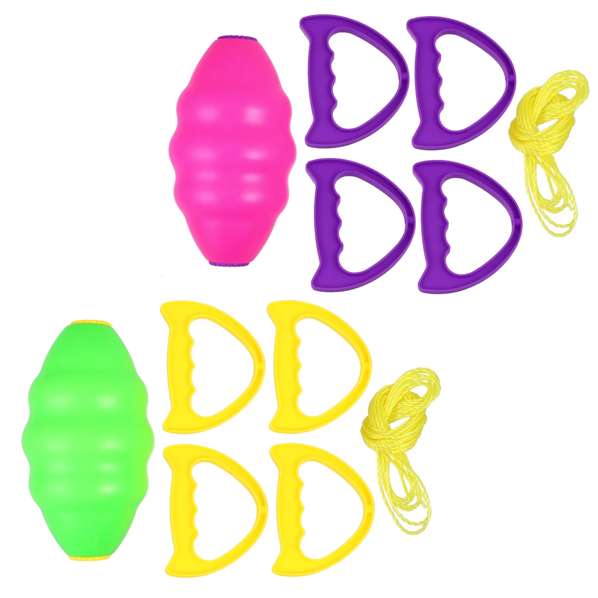 

2Pcs Double Combination Pull Shuttle Ball Durable Interactive Parent Child Outdoor Educational Game Smooth Edges Lightweight