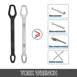 Hand Tool 8-22mm Universal Torx Wrench Car Self Tightening Adjustable Wrench Plate Double End Torx Wrench Cart Automotive Tools