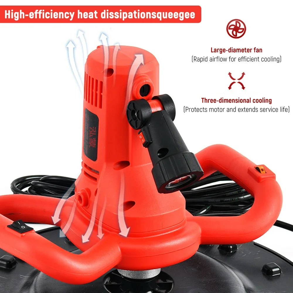 Мощная электрическая машина для отделки стен, штукатурный шпатель, полировщик для сглаживания бетонных стен, автоматическое выравнивание поверхности тоже