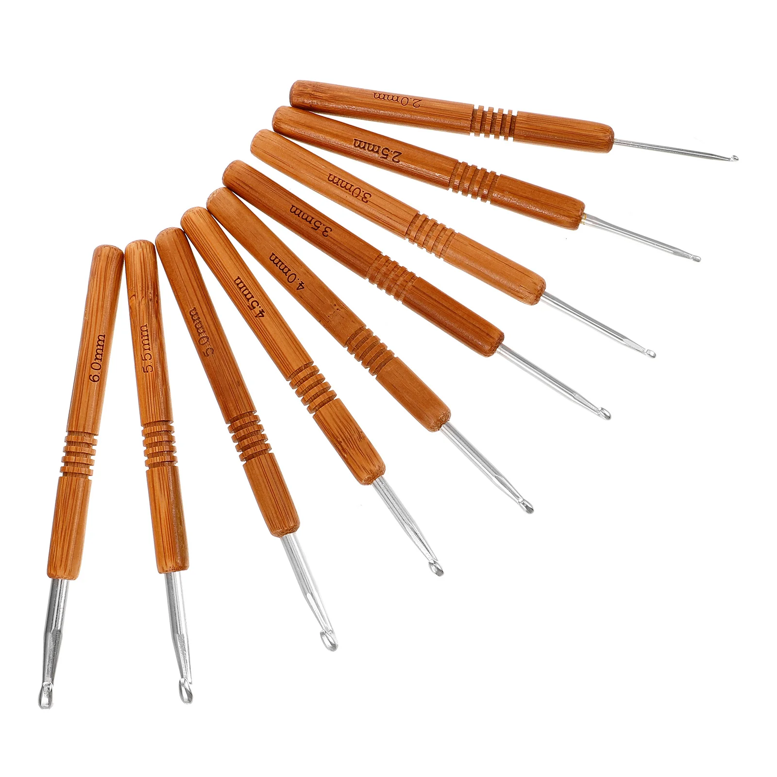 

9pcs Crochet Hook Set Yarn Crocheting Needles Smooth Long-Lasting Knitting Tools For Sweaters Hats Gloves Diy Crafts Yarn