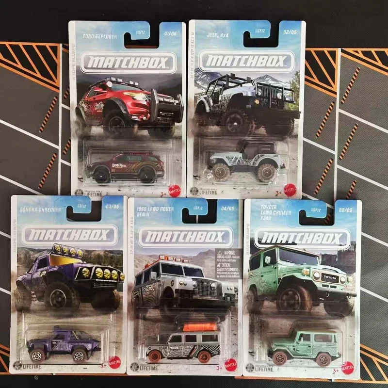 MATCHBOX Die-cast auto 1:64 terreinwagenset Ford Explorer Jeep Land Rover Toyota Land Cruiser verzamelmodel voor kinderen 3+