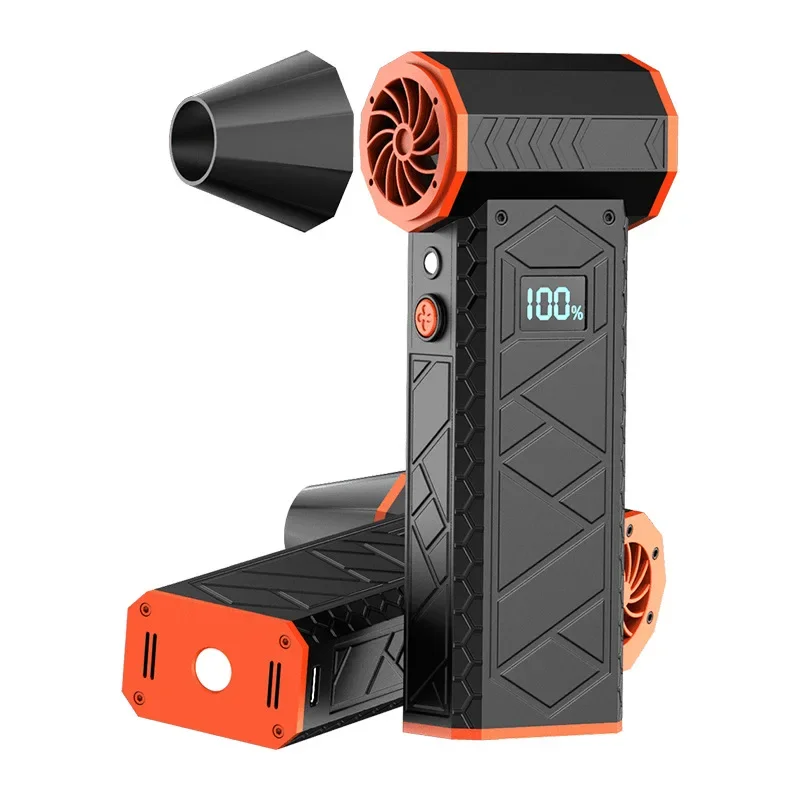 

2025 Violent Fan 130000RPM Powerful Air Blower Vacuum Dust Cleaner Type-C Charging Strong Winds 53m/s Brushless Turbo Jet Blower
