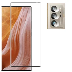 ZTE Axon 40 Ultra 강화 유리 용 3D Curverd 보호 유리 ZTE Axon 40 Ultra 카메라 용 9H 전체 곡선 보호 화면