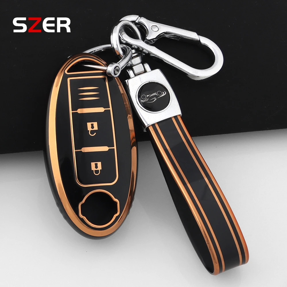 New TPU Car Key Case Cover Shell Fob For Nissan Qashqai X-Trail T31 T32 Juke J10 J11 Tiida Altima Pathfinder Kicks For Infiniti