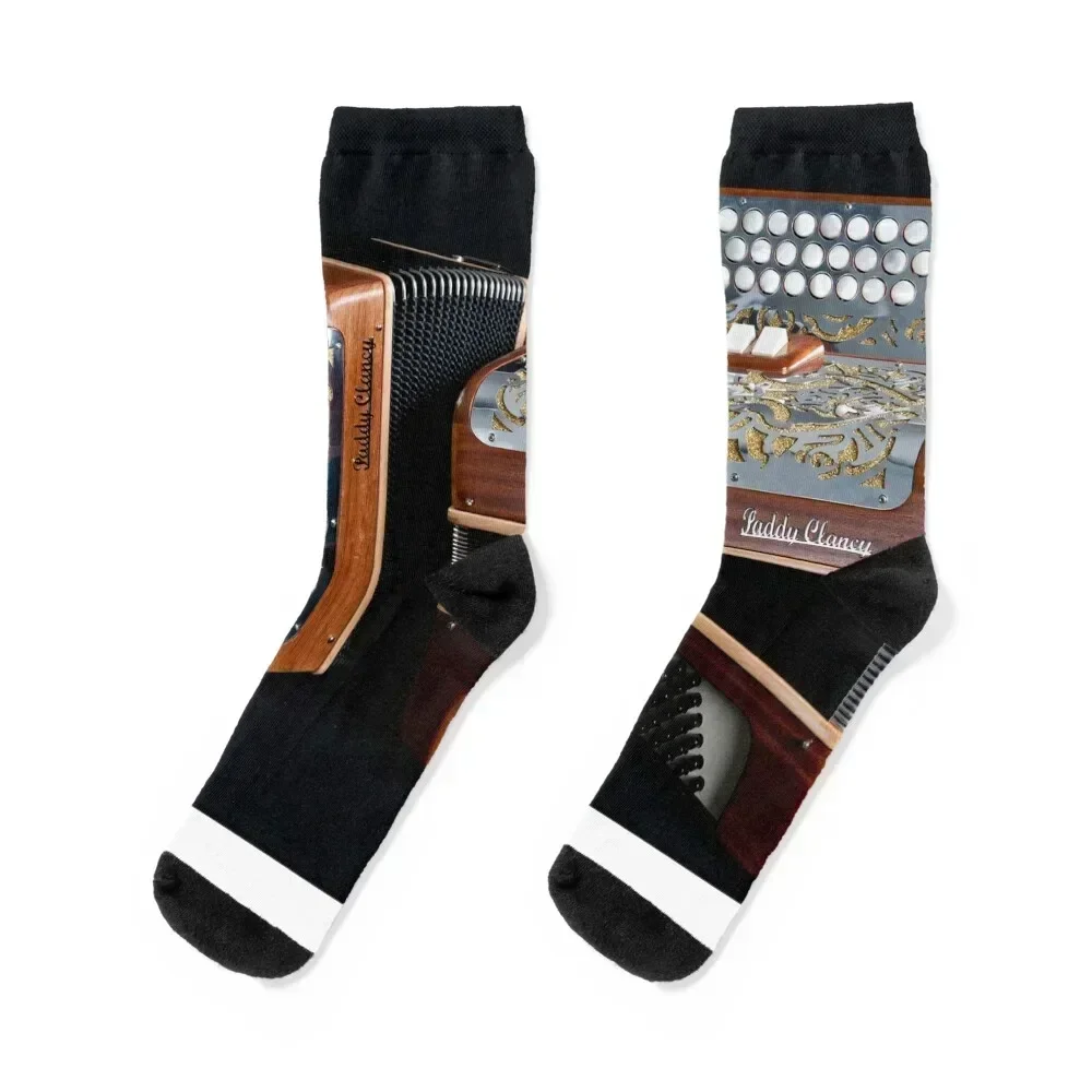 Two Button Accordions Socks cool valentine gift ideas christmas stocking Socks Girl Men's