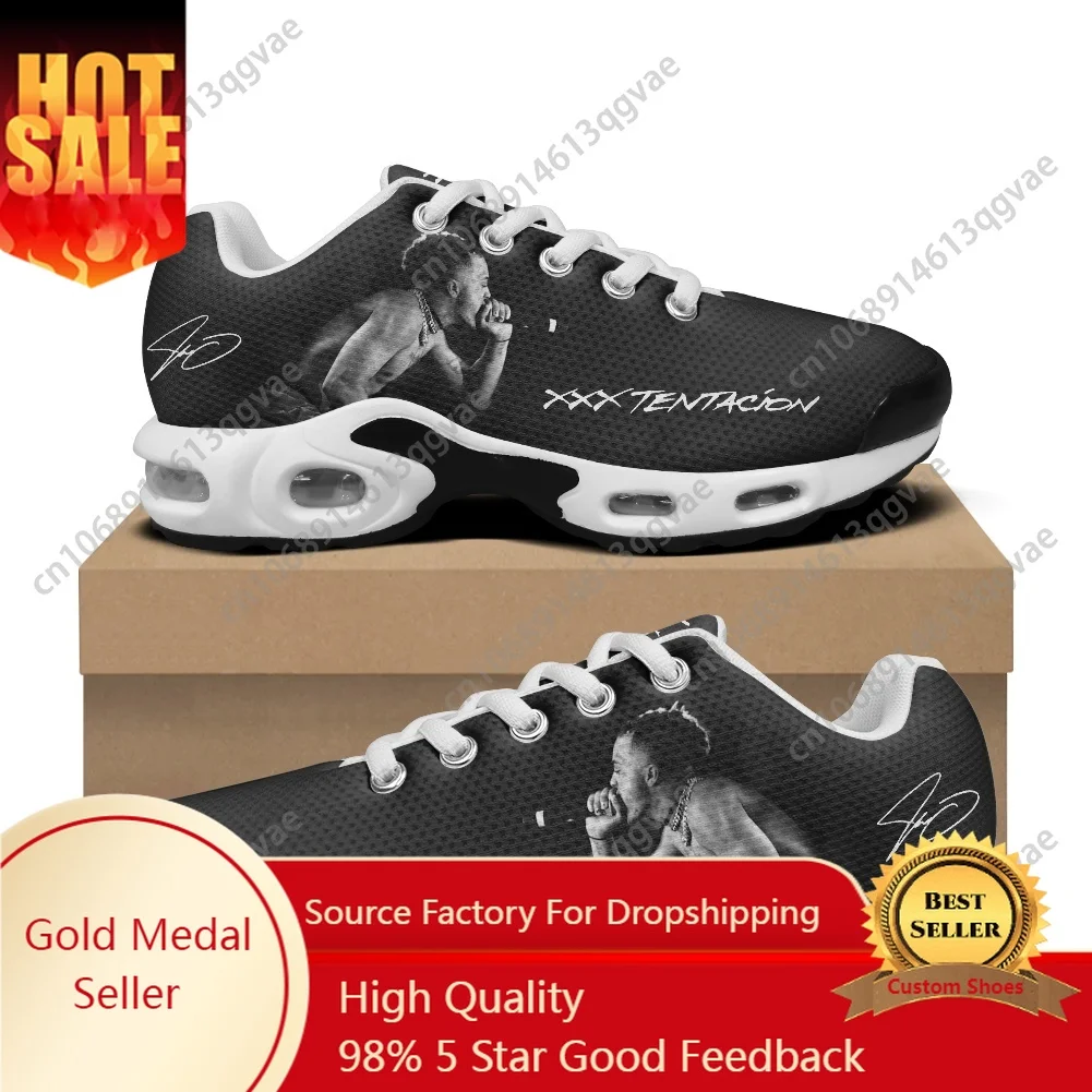 

Hot Hip Hop Rapper XXXTentacions Air Cushion Sneakers Mens Womens Teenager Sports Shoes High Quality Custom Made Mesh Sneaker