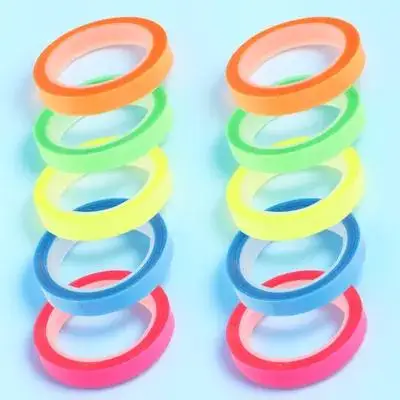 

10 Rolls Transparent Highlight Tapes Portable Page Markers for Reading Dyslexia Focus Office Use Book Tabs for Annotating Books