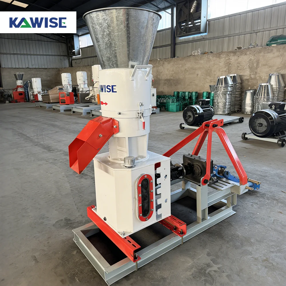 AIROW Rotating Roller Feed Pellet Machine High Torque Flat Die Pellet Mill for Tough Mix in Feed Plants Daily