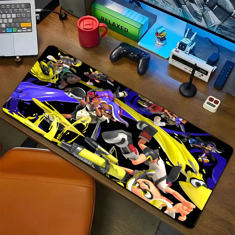 1pc Hot Blood Game Splatoon Non-slip Mouse Pad Suitable For Office Computers Laptops E-sports Game Desk Mats XXL Keyboard