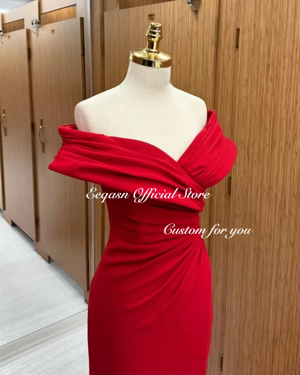ชุดราตรีเรียบหรูแบบกำหนดเองหรูหราปิดไหล่ผ้าซาตินชุดราตรียาวชุดเดรสเดรสเดอฟีเอสต้า