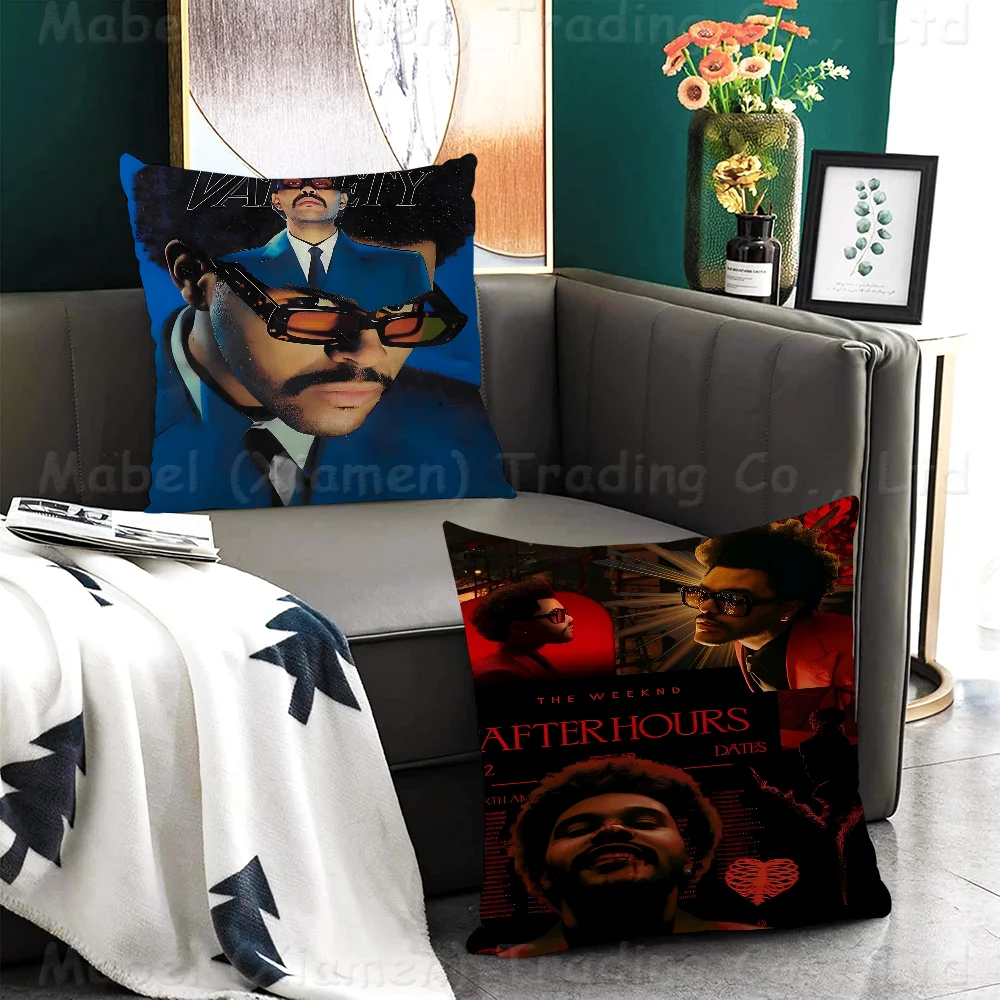 The Weeknd Personalized Picture Text Home Decorative Pillows Household Gifts 45x45cm