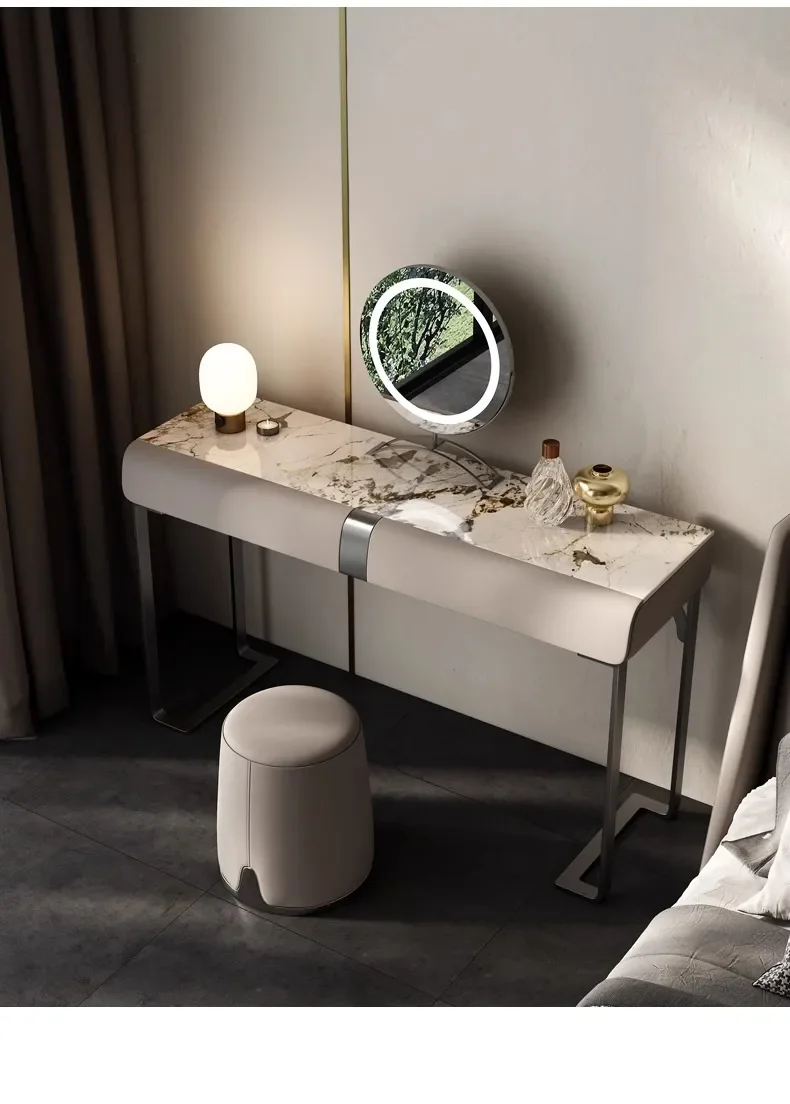 TTLight luxury solid wood dresser, new master bedroom, modern minimalist premium makeup mirror table
