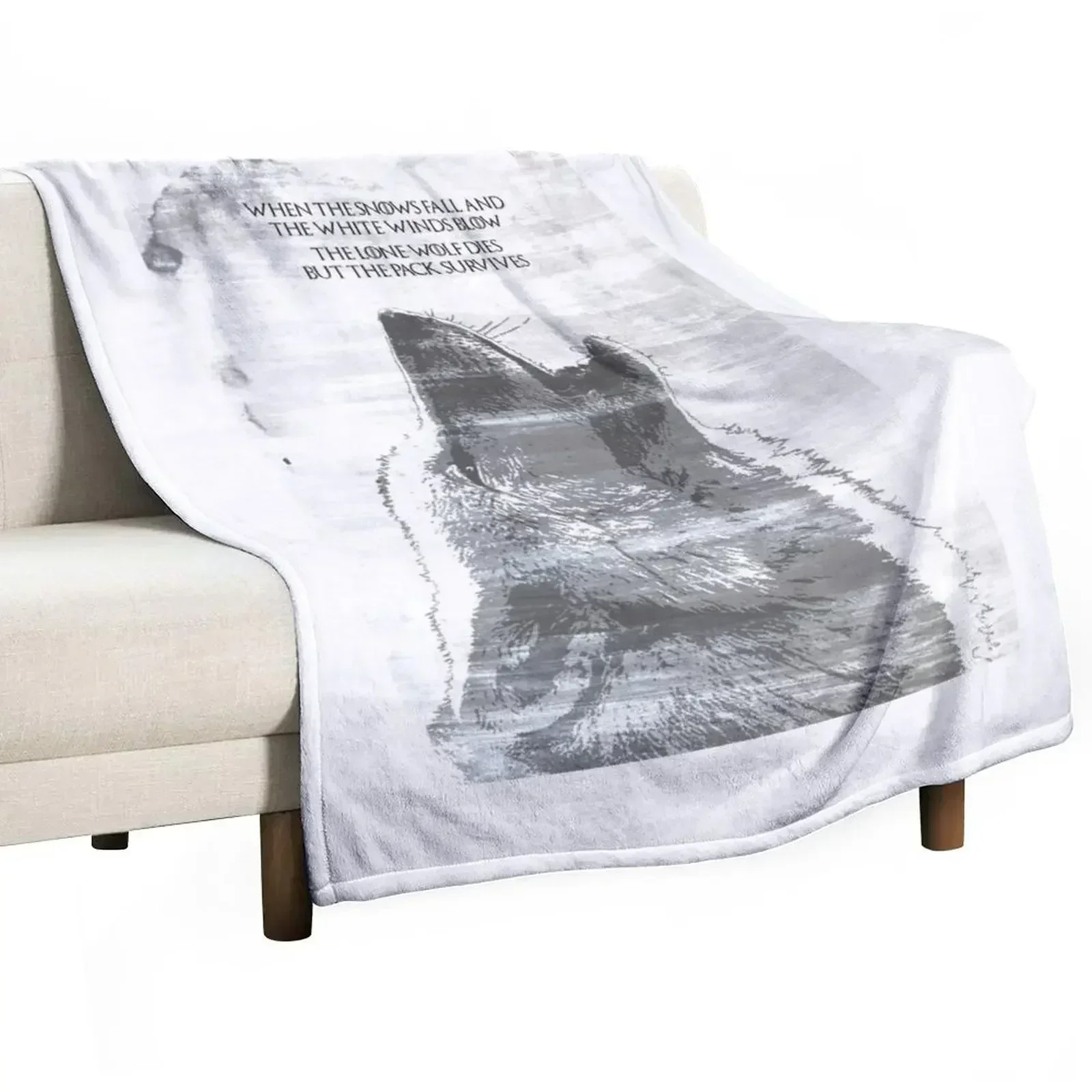 The Lone Wolf Dies But The Pack Survives Throw Blanket decorative for winter warm for winter Winter beds Custom Blankets