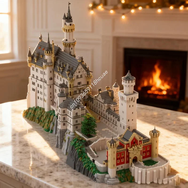 

57493pcs MOC Neuschwanstein Castle Modulared Model Building blocks toy Assemble Christmas gifts DIY Education Brick Birthday