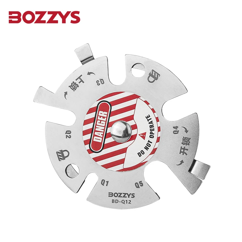 BOZZYS Stainless Steel Air Source Lockout Gas Cylinder Safety Lockout Devices for Lockout Tagout