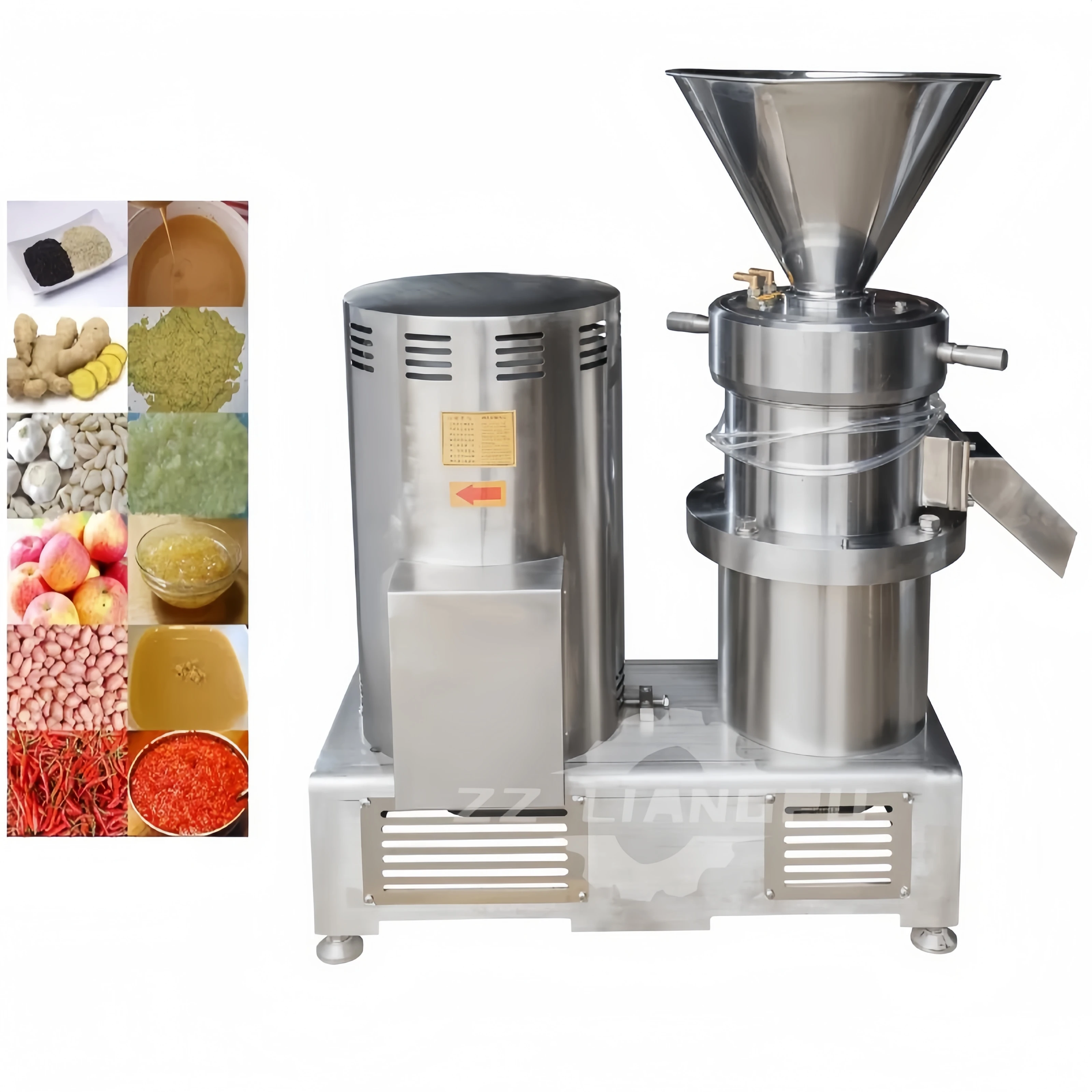 

Industrial 20-30kg/h Chilli Sauce Grinding Making Machine/ Red Chilli Paste Grinder / Colloid Mill for Chili Paste