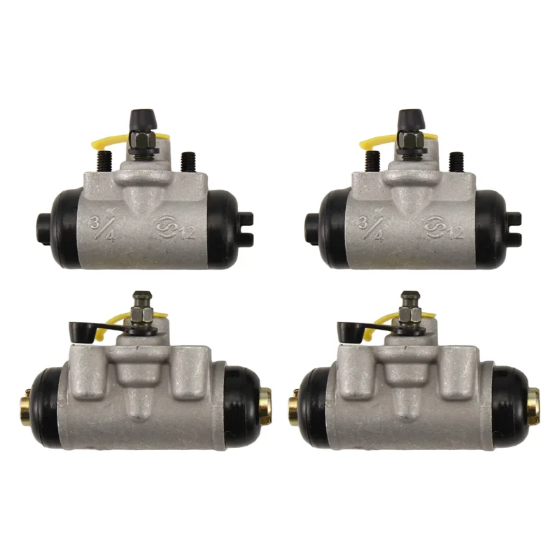 

ABXN-4Pcs Front & Rear Brake Wheel Cylinders 43092-1053, 43092-1054 For Kawasaki Mule KAF450 1988 1991-1997