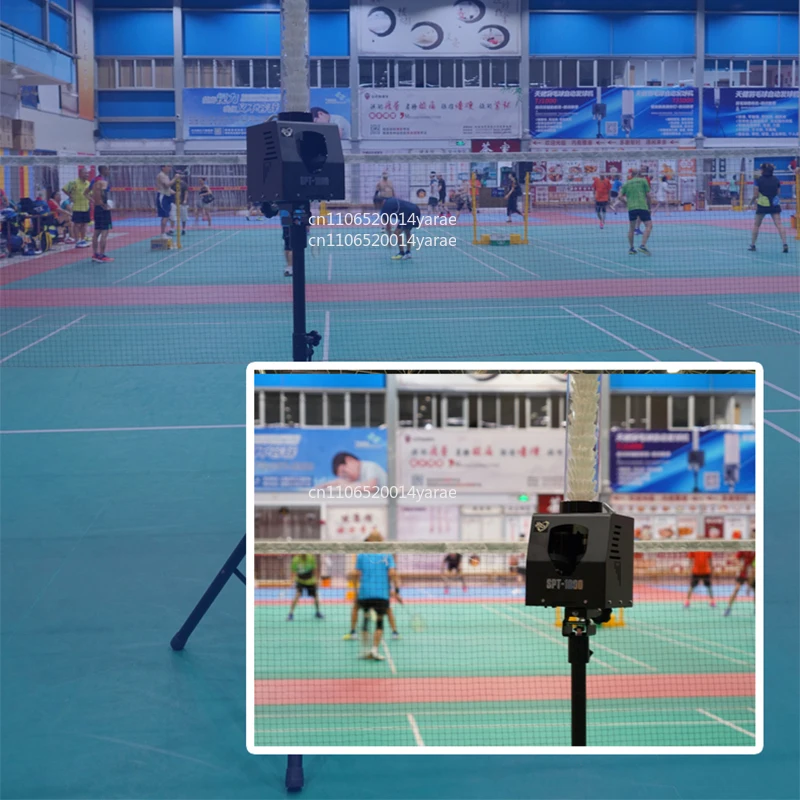 

SPT1000 Badminton Ball Machine Fully Automatic Training Device With Lifting Height 0-80cm Adjustable Infrared Remote Control
