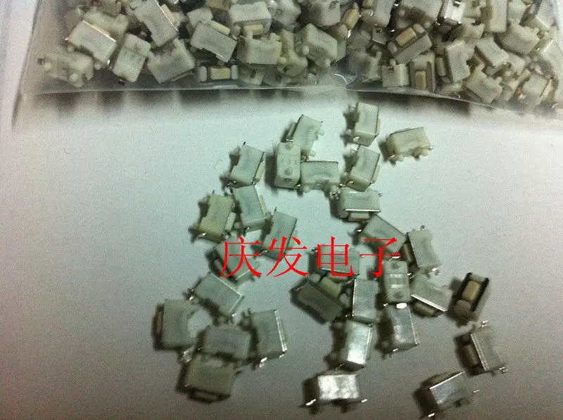 200pcs/imported shrapnel touch switch button switch 3 * 6 * 4.3 surface mount foot jog with 2 fixed columns