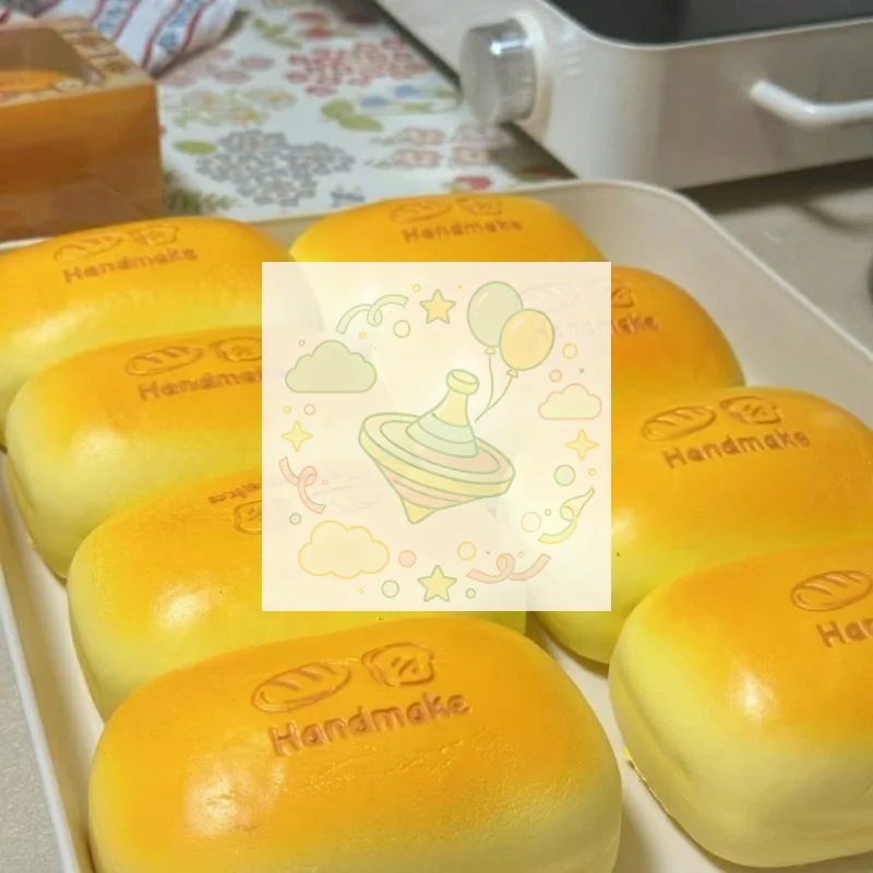 Slow Rising Milk Toast Fidget Toy Cute Cow Print Soft Squeezable Stress Relief Toy for Kids Daily Play Use