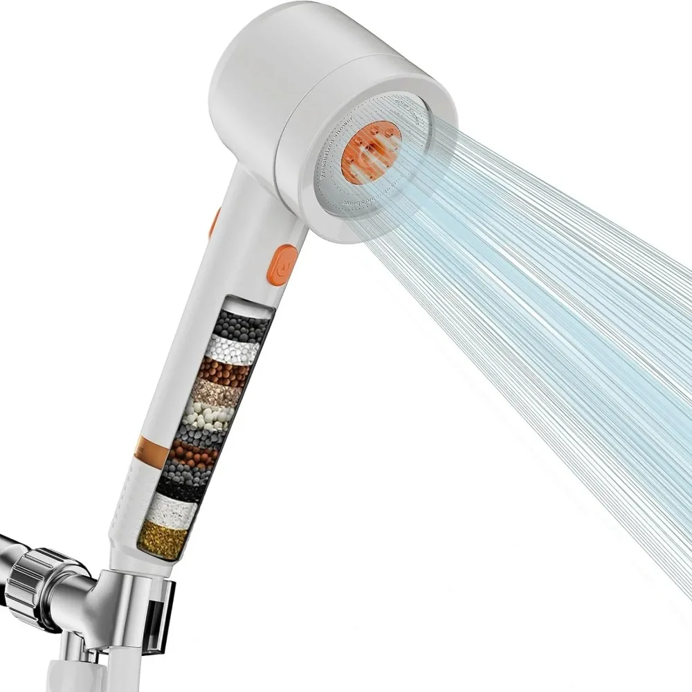 

4-режимный регулируемый режим распыления, аксессуары для душа для ванной комнаты, бытовой фильтр высокого давления, насадка для душа