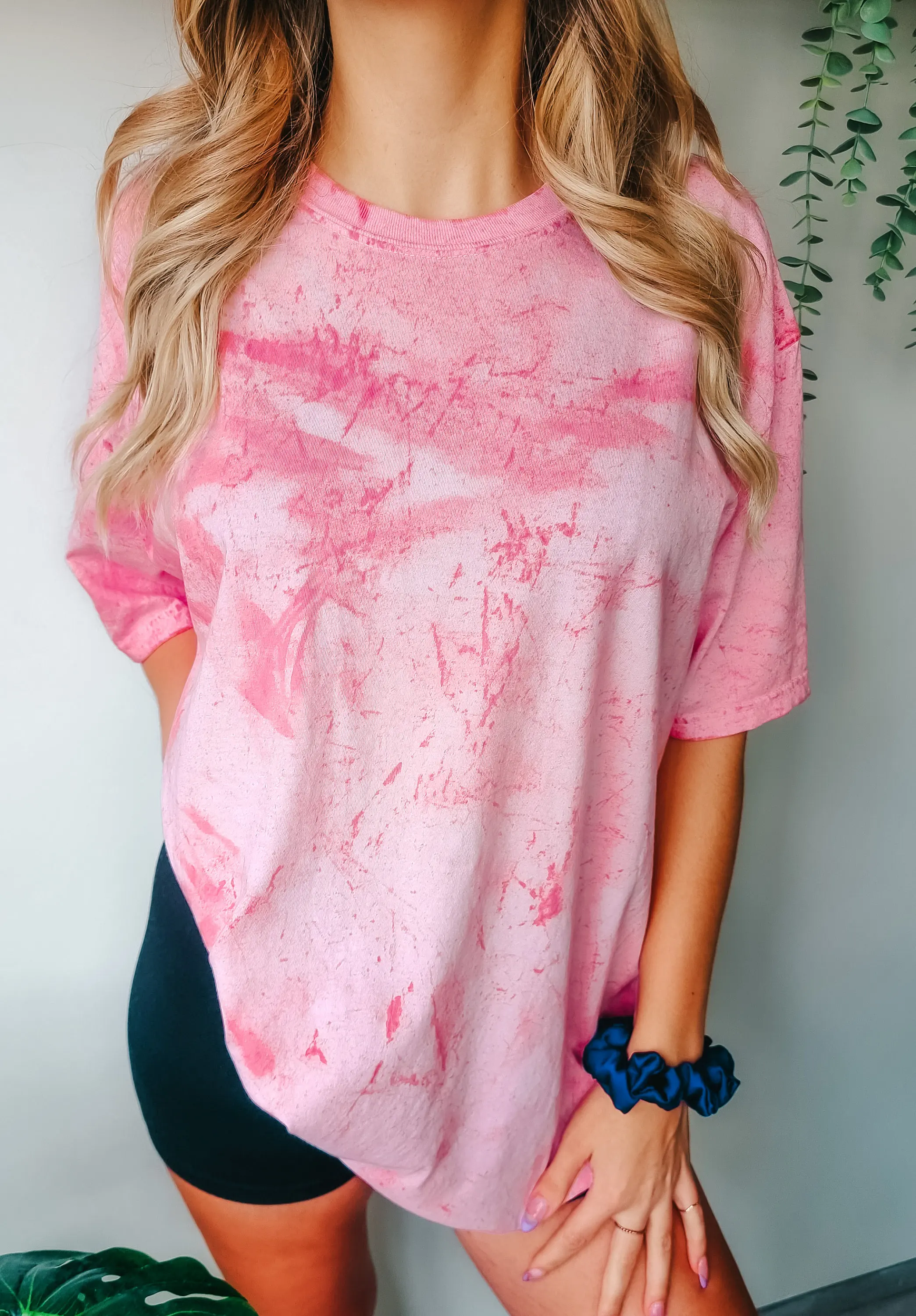 Bequemes, farbenfrohes, leeres Damen-T-Shirt, Retro-Batik-Kurzarm, bequem, lässig, Pendler-T-Shirt, Sport, Zuhause, vielseitiges Oberteil