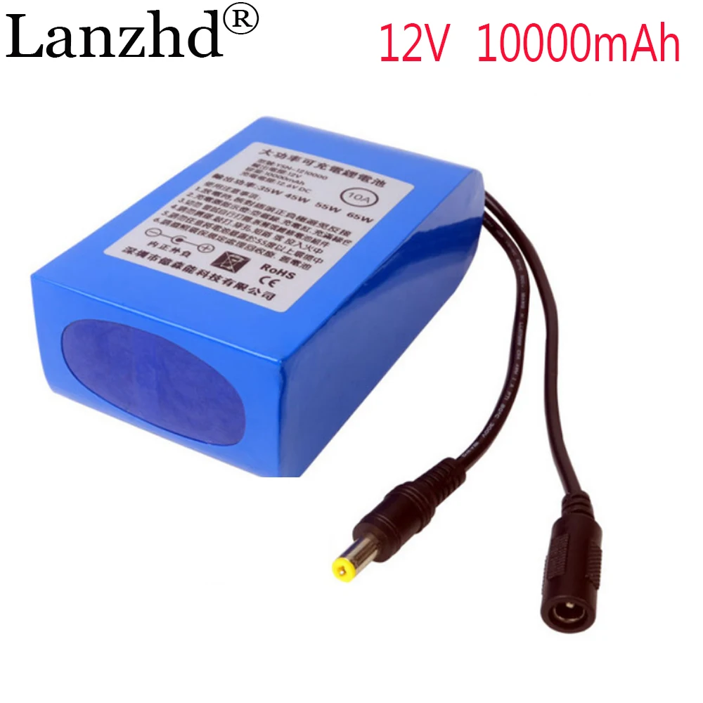 2023 NEW 12V 3A 10000mAh Security Standby Power Supply UPS Uninterrupted Backup Power Supply Mini Battery For Camera Router