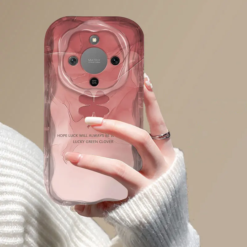 柔軟な TPU ケース Honor X9d 耐衝撃花柄保護バックカバー Fundas