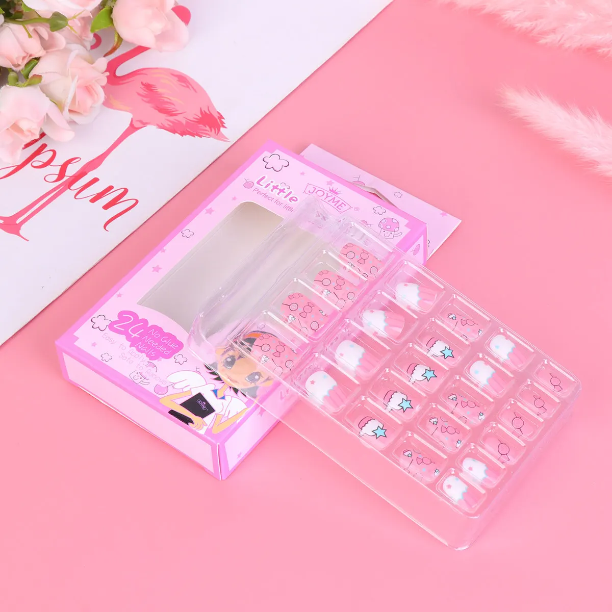 

2 Packs 's Nail Kit Art Accessories for Adhesive Decals Cute Cartoon Stickers