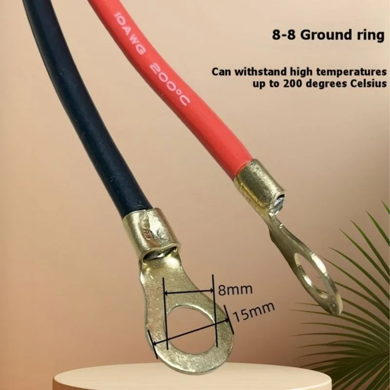 Super Sale EC5 to O-Type Terminal Motorcycle Emergency Start Wire High-Power 10AWG Line Male Female Plug Connection Cable 0.5m