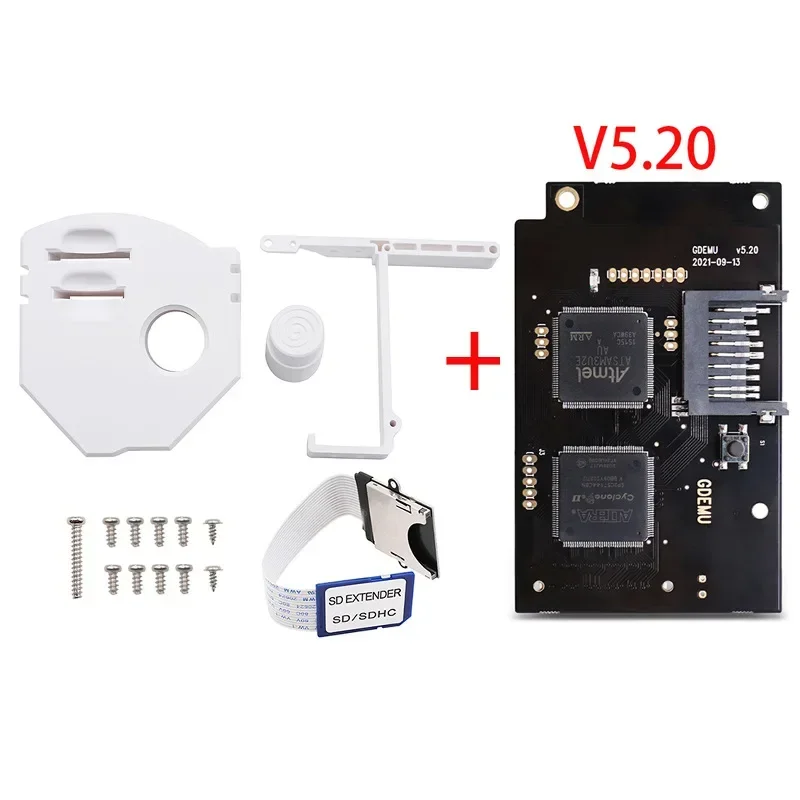 GDEMU 5 20 V5.20.5 Optical Drive Emulation Board and Remote Card Mount Kit for DC Console For SEGA Dreamcast gdemu GDU DC VA1