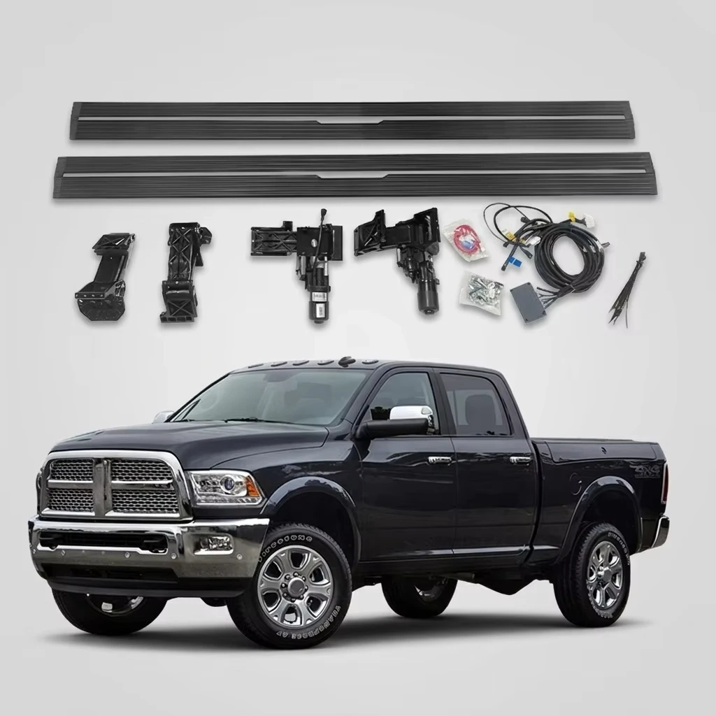 Noble High Quality Automatic Electric Aluminum Alloy Sports Side Step Running Board For Dodge RAM 1500 2500
