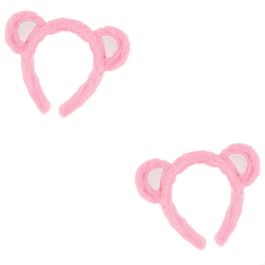 

Elastic Plush Hair Accessory Adorable Bear Headbands for Costume Parties