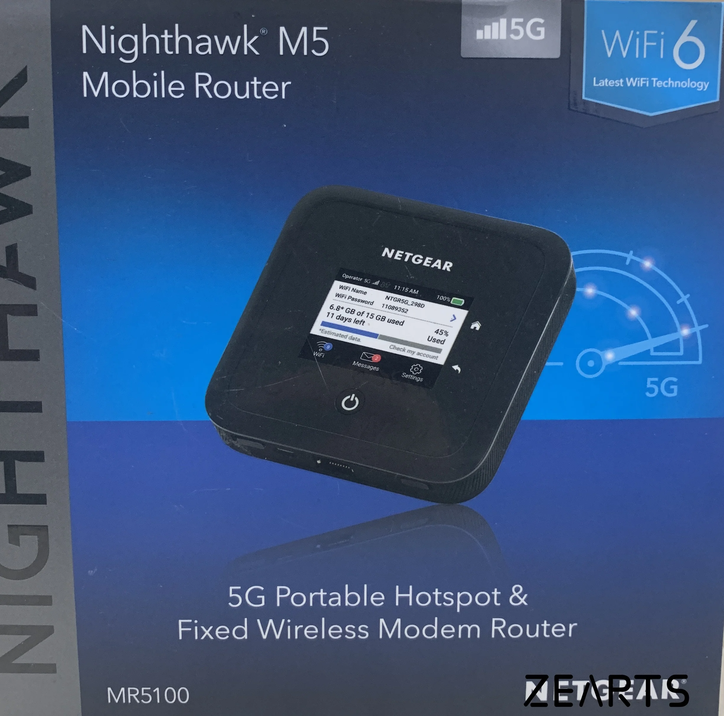 Netgear Nighthawk M5 MR5100 MOBILE 5G WiFi ROUTER UNLOCKED MR5100-1TLAUS (Used 95%new )