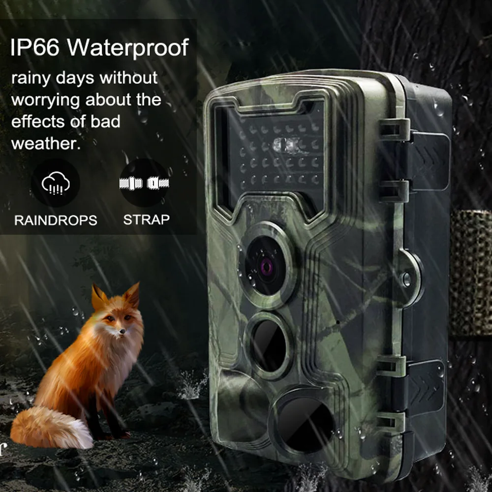 camera IP66 Waterproof hunting trail cam Trail Camera 2K Infrared Night Vision 0.02s Trigger Speed Wildlife Photo hunting trap