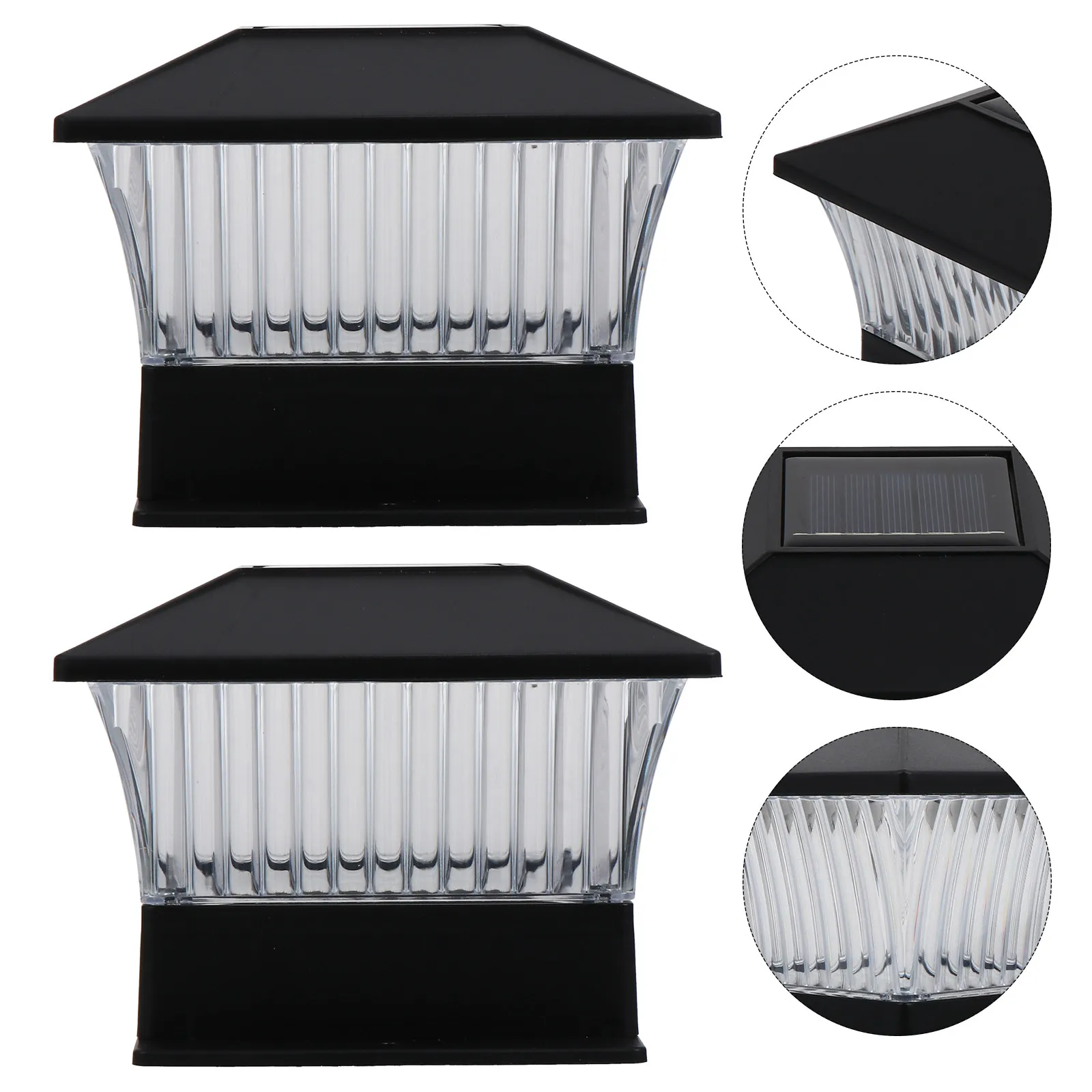 

Комплект из 2-х встраиваемых уличных водонепроницаемых садовых светильников на солнечных батареях для столбов, точечные прожекторы, солнечное освещение