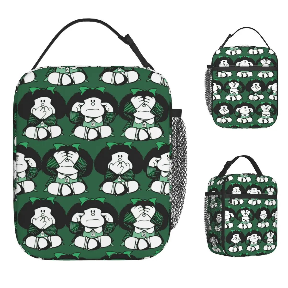 

Комикс Ma nne Lunch Bag Открытый Пикник Ланч-бокс для мужчин Повседневная сумка с принтом для еды Оксфорд Удобная сумка-холодильник