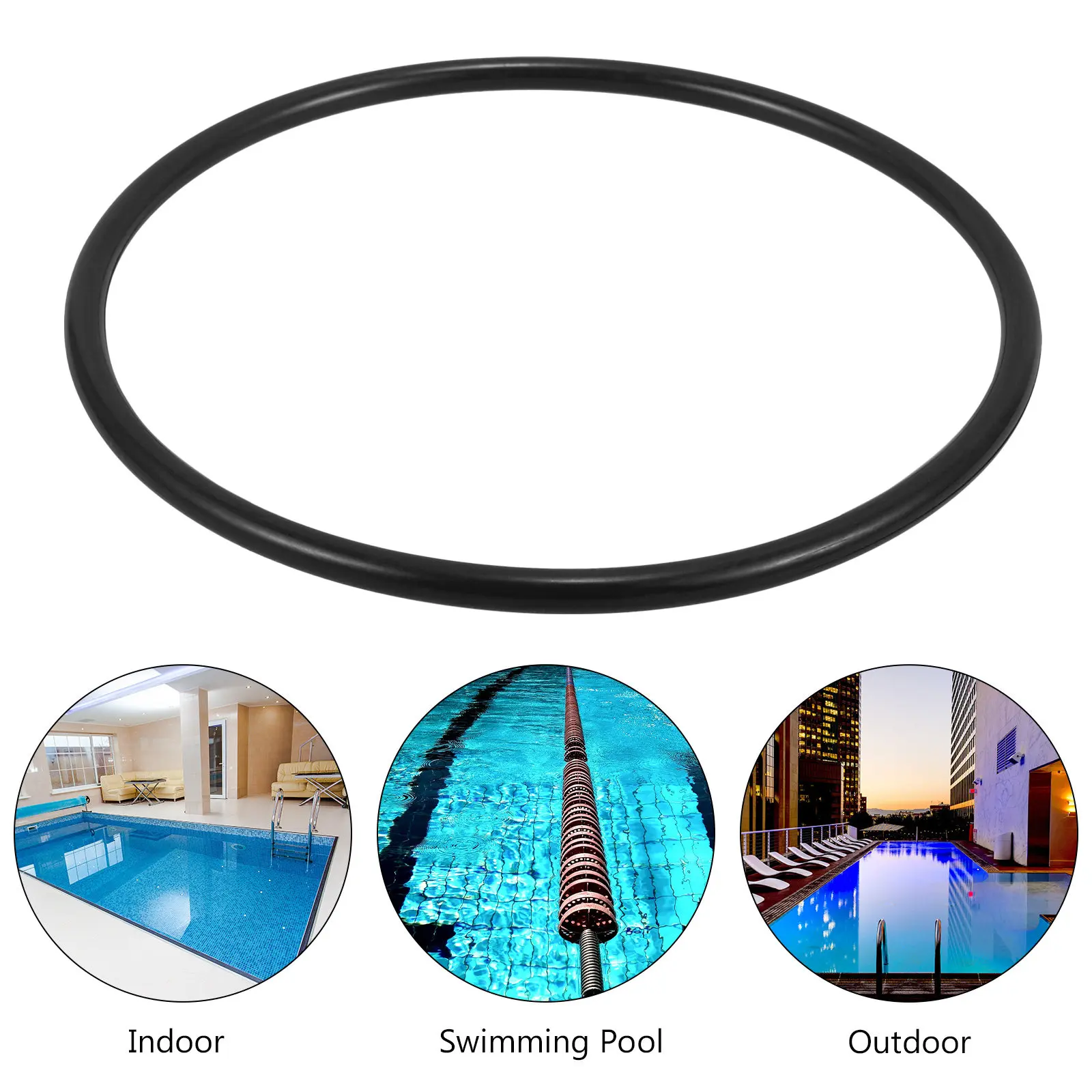 2Pcs Pool Filter Pump O-Ring Seal Replacement – Rubber Waterproof Gasket for Leak Prevention & Long-Lasting Use