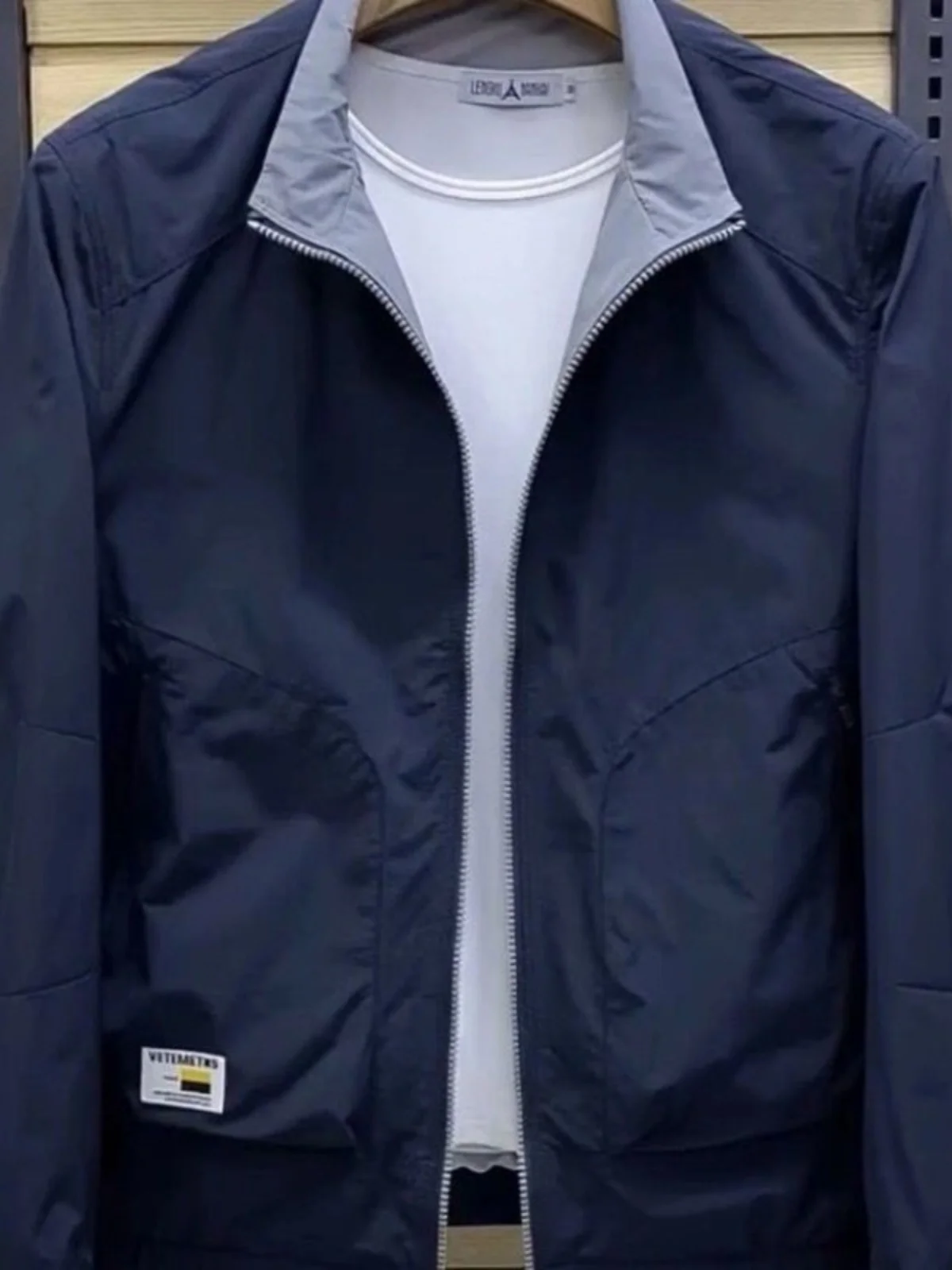 

Casual Men's Jaet Faionable Autumn Winter New Sle Simple Net Version Versatile Men Outerwear Trendy Personali