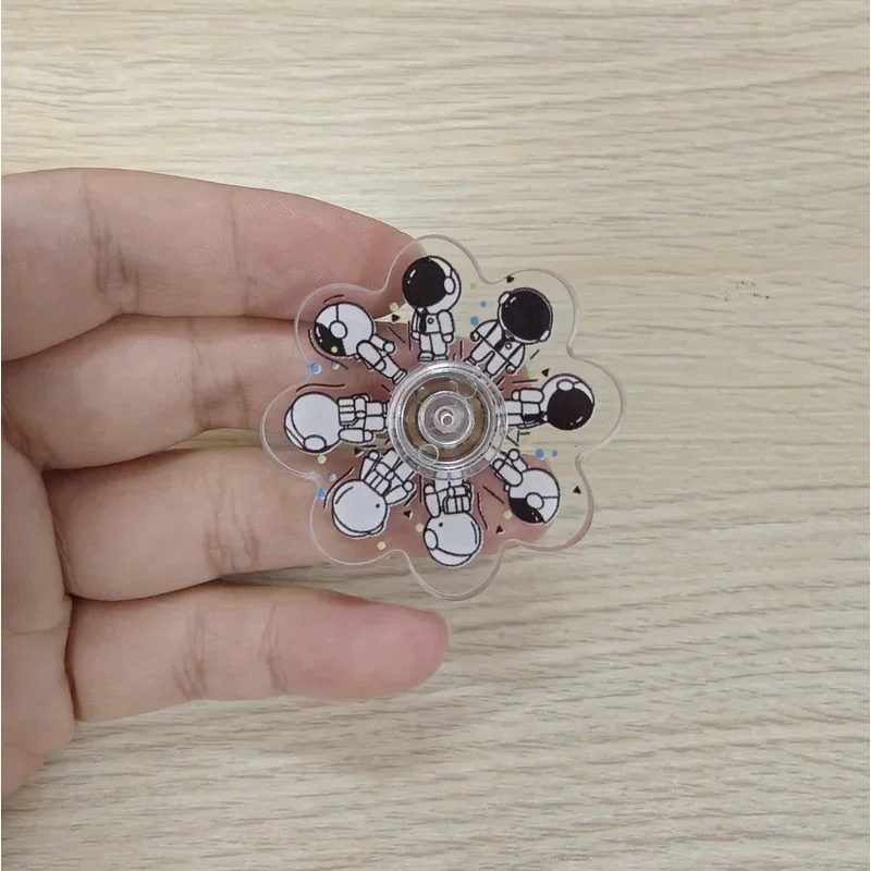 8 szt. Spinnerów do rąk, mała figurka, gyro na opuszki palców, iluzja wizualna, zabawka antystresowa, kreatywna dynamiczna rotacja dla dzieci