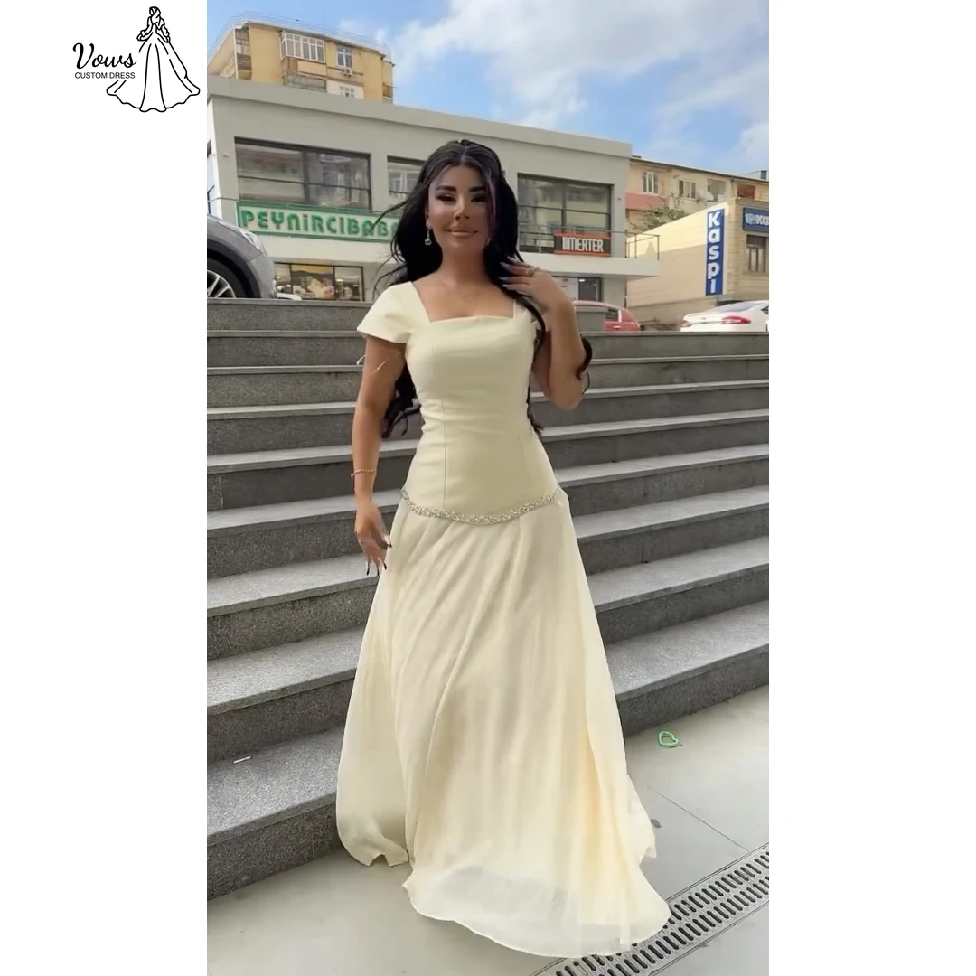 

Vows Line A Саудовское роскошное женское вечернее платье 2025 Роскошные элегантные вечерние платья Платья на заказ для роскошных вечеринок на выпускной