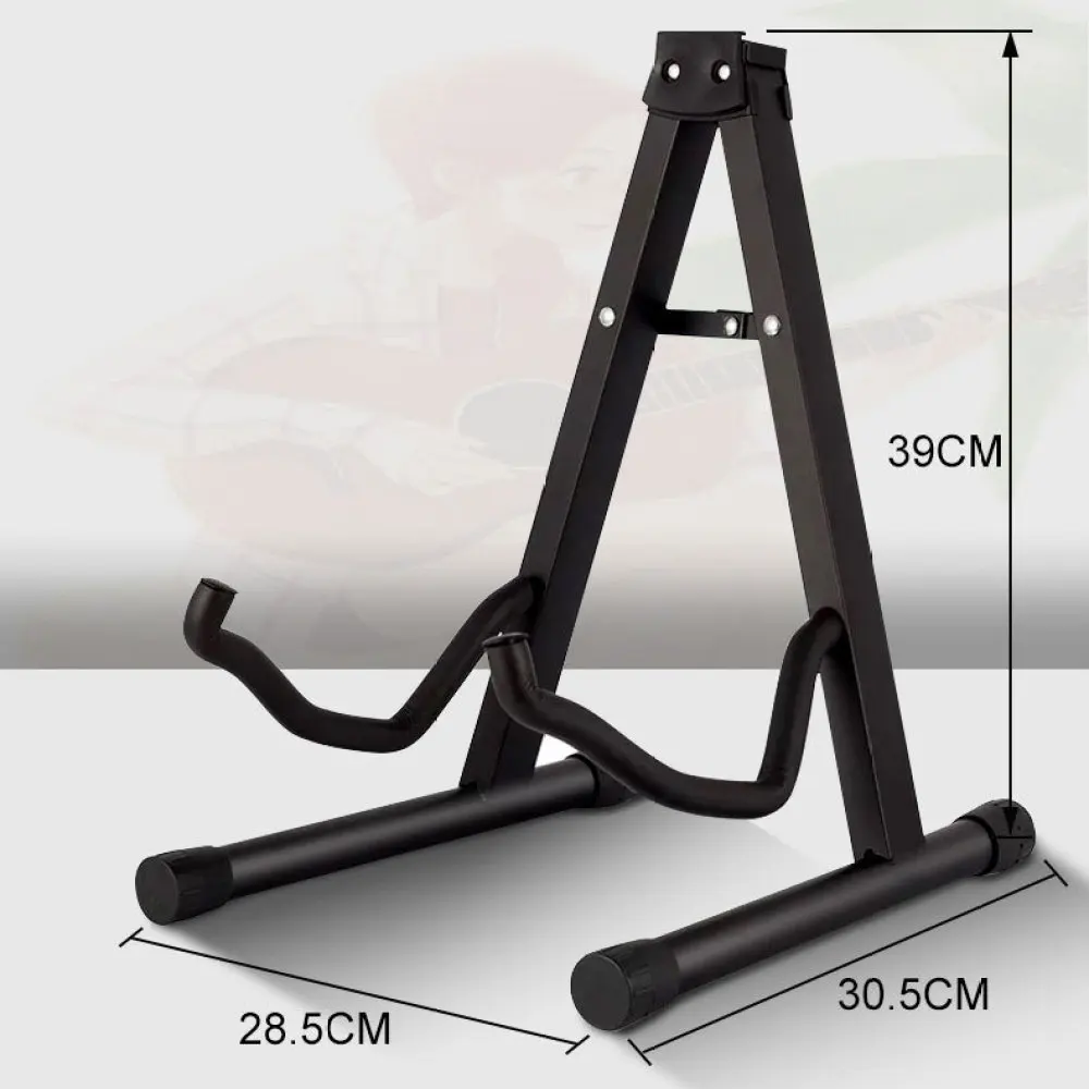 Sturdy A Frame Guitar Stand Folding Support Rack For Ukulele Acoustic Classical Electric Bass Musical Instruments Display